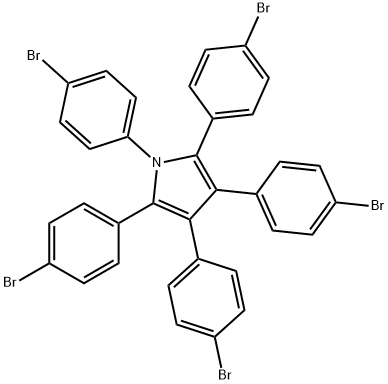 1H-Pyrrole, 1,2,3,4,5-pentakis(4-bromophenyl)- Struktur