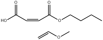 2-马来酸单丁酯与甲基乙烯基醚的聚合物, 25119-68-0, 结构式