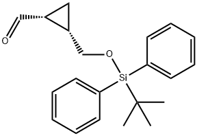 (1R,2S)-2-(((叔丁基二苯基甲硅烷基)氧基)甲基)环丙烷-1-甲醛, 251444-03-8, 结构式
