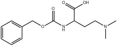 Butanoic acid, 4-(dimethylamino)-2-[[(phenylmethoxy)carbonyl]amino]- Struktur