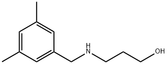 1-Propanol, 3-[[(3,5-dimethylphenyl)methyl]amino]- Struktur