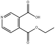 3,4-Pyridinedicarboxylic acid, 4-ethyl ester 化学構造式