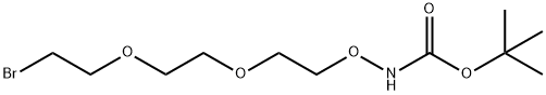 Boc-Aminooxy-PEG2-bromide Structure