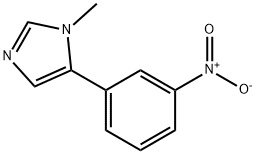 1H-Imidazole, 1-methyl-5-(3-nitrophenyl)- 化学構造式