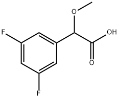 2-(3,5-difluorophenyl)-2-methoxyacetic acid Struktur