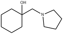 Cyclohexanol, 1-(1-pyrrolidinylmethyl)- 结构式