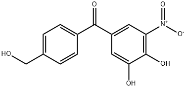(3,4-Dihydroxy-5-nitrophenyl)[4-(hydroxymethyl)phenyl]methanone Struktur