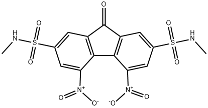 4,5-bisnitro-N~2~,N~7~-dimethyl-9-oxo-9H-fluorene-2,7-disulfonamide Structure