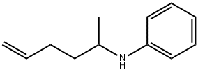 Benzenamine, N-(1-methyl-4-penten-1-yl)- Structure