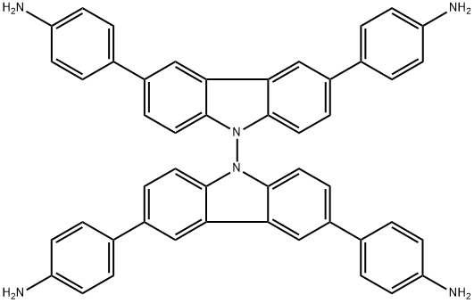4,4',4",4"'-([9,9'-bicarbazole]-3,3',6,6'-tetrayl)tetraaniline,2559708-42-6,结构式