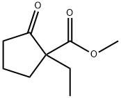 Cyclopentanecarboxylic acid, 1-ethyl-2-oxo-, methyl ester Struktur