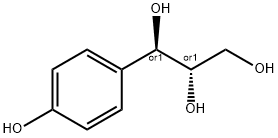 erythro-1-(4-Hydroxyphenyl)propane-1,2,3-triol 化学構造式