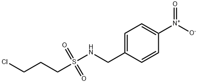 1-Propanesulfonamide, 3-chloro-N-[(4-nitrophenyl)methyl]- Struktur