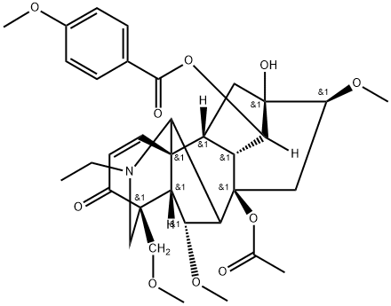 Yunaconitoline, 259099-25-7, 结构式