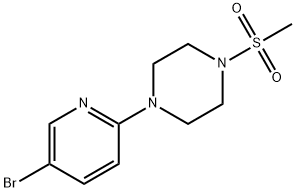 1-(5-溴吡啶-2-基)-4-(甲基磺酰基)哌嗪,260441-55-2,结构式