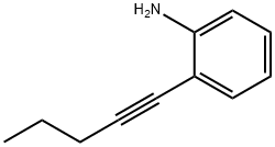 Benzenamine, 2-(1-pentyn-1-yl)- 结构式