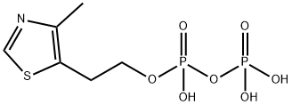 4-Methyl-5-oxyethyl Thiazol Diphosphate Ammonium Salt,2606-90-8,结构式