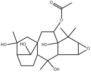 (14R)-2β,3β-Epoxygrayanotoxane-5,6β,10,14,16-pentol 6-acetate