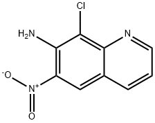 7-Quinolinamine, 8-chloro-6-nitro- Structure