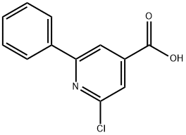 4-Pyridinecarboxylic acid, 2-chloro-6-phenyl- 化学構造式