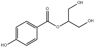 1,3-dihydroxypropan-2-yl 4-hydroxybenzoate Struktur