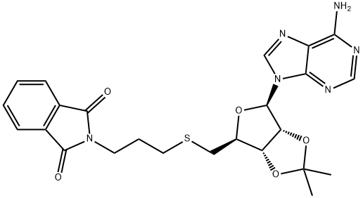 5''-S-[3-(1,3-Dihydro-1,3-dioxo-2H-isoindol-2-yl)propyl]-2'',3''-O-(1-methylethylidene)-5''-thio-adenosine Struktur