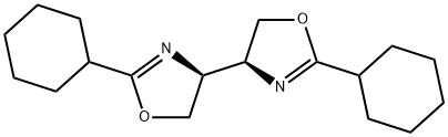 (4S,4′S)-2,2′-二环己基-4,4′,5,5′-四氢-4,4′-双噁唑,263752-10-9,结构式