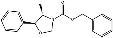 3-Oxazolidinecarboxylic acid, 4-methyl-5-phenyl-, phenylmethyl ester, (4S,5S)-,263908-29-8,结构式