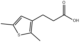 3-(2,5-dimethylthiophen-3-yl)propanoic acid 结构式