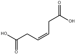 3-Hexenedioic acid, (3Z)- Structure