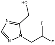 [1-(2,2-difluoroethyl)-1H-1,2,4-triazol-5-yl]methanol 化学構造式