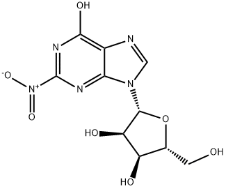 2-ニトロイノシン 化学構造式