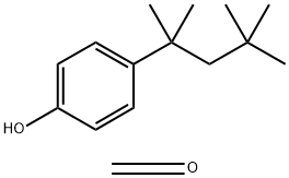 p-アルキル(C5～10)フェノール・ホルムアルデヒド重縮合物 化学構造式
