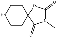 3-Methyl-1-oxa-3,8-diazaspiro[4.5]decane-2,4-dione Struktur