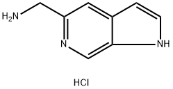 (1H-吡咯并[2,3-C]吡啶-5-基)甲胺二盐酸盐, 267875-32-1, 结构式