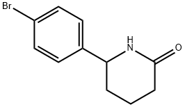2-Piperidinone, 6-(4-bromophenyl)- 化学構造式