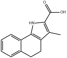 1H-Benz[g]indole-2-carboxylic acid, 4,5-dihydro-3-methyl- Struktur