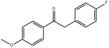 Ethanone, 2-(4-fluorophenyl)-1-(4-methoxyphenyl)- Structure