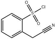 2-(cyanomethyl)benzene-1-sulfonyl chloride 化学構造式