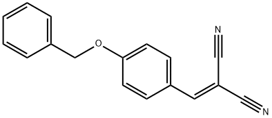 Propanedinitrile, 2-[[4-(phenylmethoxy)phenyl]methylene]- Struktur