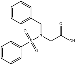 Glycine, N-(phenylmethyl)-N-(phenylsulfonyl)- Struktur