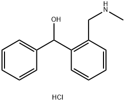 Benzenemethanol, 2-[(methylamino)methyl]-α-phenyl-, hydrochloride (1:1) Structure
