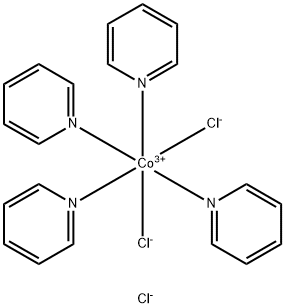 Pyridine, trans-dichlorocobalt(iii) chloride complex Struktur