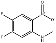 Benzenamine, 4,5-difluoro-N-methyl-2-nitro- Structure