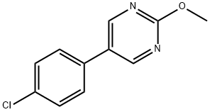 Pyrimidine, 5-(4-chlorophenyl)-2-methoxy- Structure