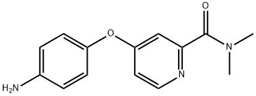 4-(4-aminophenoxy)-N,N-dimethylpyridine-2-carboxamide, 284462-86-8, 结构式