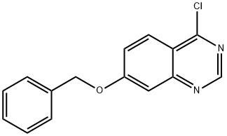 4- 氯- 7- (苯基甲氧基) -喹唑啉,288383-86-8,结构式