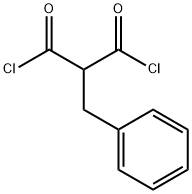 Propanedioyl dichloride, 2-(phenylmethyl)- Structure