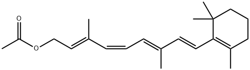 Retinol, 15-acetate, 11-cis- 化学構造式