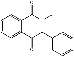 Benzoic acid, 2-(2-phenylacetyl)-, methyl ester Structure